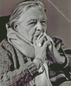 French Belgian Marguerite Yourcenar 5D Diamond Painting