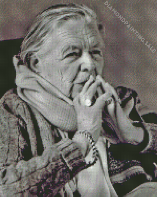 French Belgian Marguerite Yourcenar 5D Diamond Painting