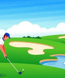 Golf Guy 5D Diamond Painting