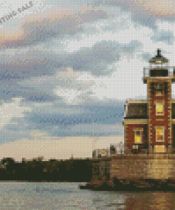 Hudson Athens Lighthouse Catskill 5D Diamond Painting