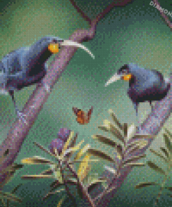 Huia Birds 5D Diamond Painting