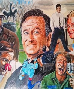 Many Faces Of Robin Williams 5D Diamond Painting