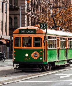 Melbourne Tram 5D Diamond Painting