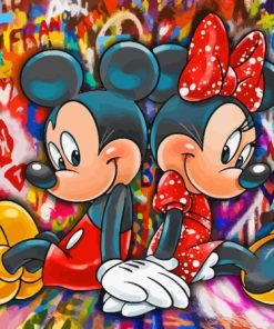 Minnie And Mickey 5D Diamond Painting