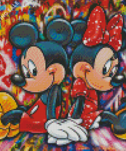 Minnie And Mickey 5D Diamond Painting