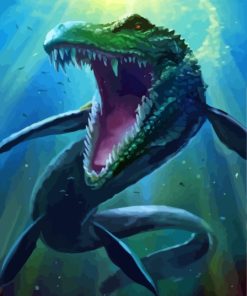 Mosasaurus Underwater Art 5D Diamond Painting