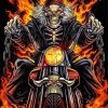 Motorcycle Skull Art 5D Diamond Painting