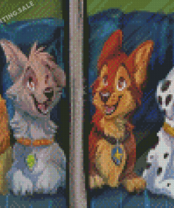 Paw Patrol Animation 5D Diamond Painting