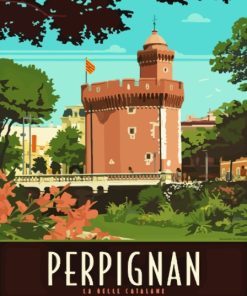 Perpignan La Belle Catalane Poster 5D Diamond Painting