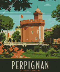 Perpignan La Belle Catalane Poster 5D Diamond Painting