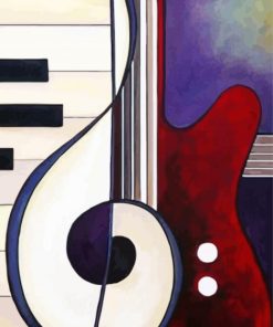 Piano Guitar 5D Diamond Painting