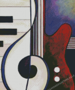 Piano Guitar 5D Diamond Painting