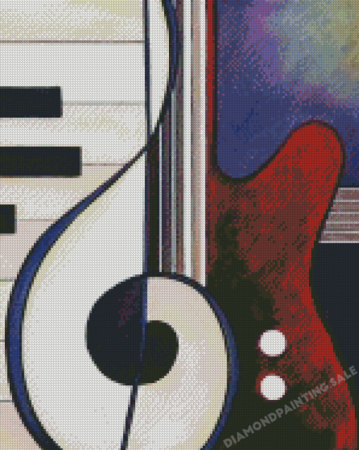 Piano Guitar 5D Diamond Painting