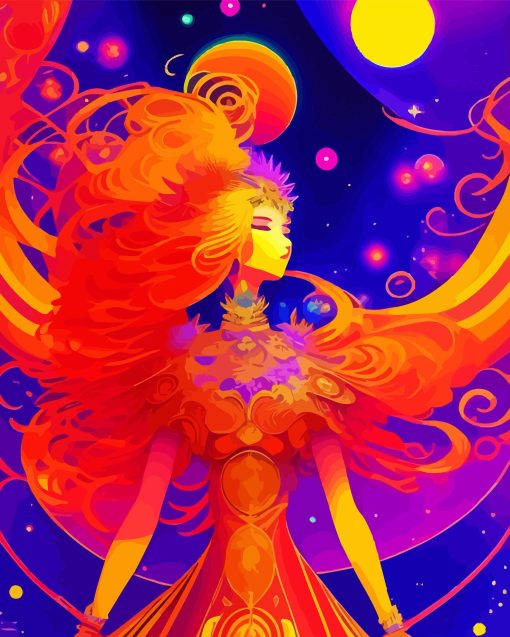 Psychedelic Lady 5D Diamond Painting