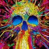 Rainbow Skull 5D Diamond Painting