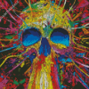 Rainbow Skull 5D Diamond Painting