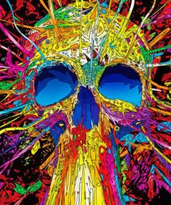 Rainbow Skull 5D Diamond Painting