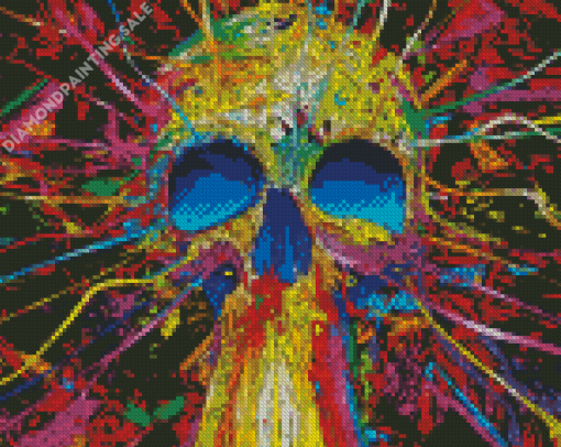 Rainbow Skull 5D Diamond Painting