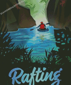 River Rafting Poster 5D Diamond Painting