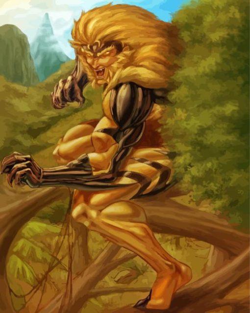 Sabretooth Marvel 5D Diamond Painting