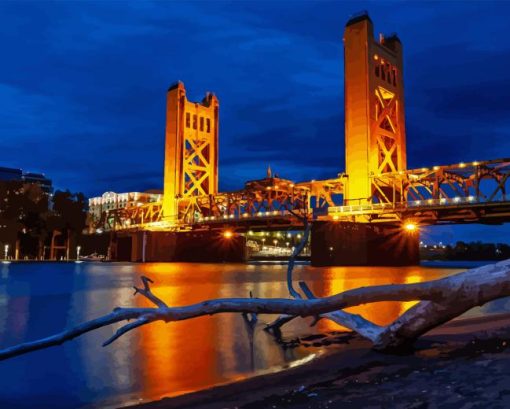 Sacramento Bridge 5D Diamond Painting