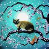 Siamese Snowshoe And Sakura 5D Diamond Painting