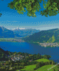 Strandbad Zell Am See 5D Diamond Painting