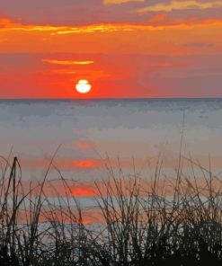 Sunset On Gulf of Mexico 5D Diamond Painting