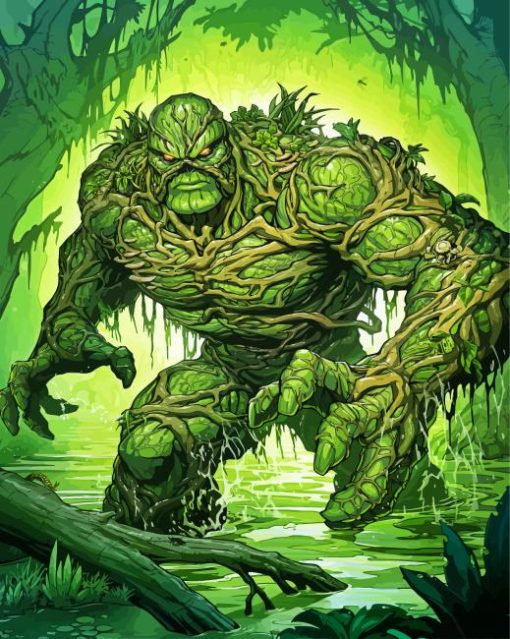 Swamp Thing Character 5D Diamond Painting