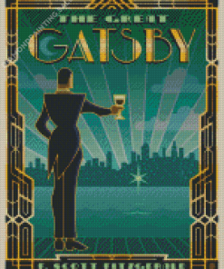 The Great Gatsby Illustration Poster 5D Diamond Painting