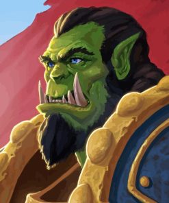 Thrall Warcraft Game 5D Diamond Painting