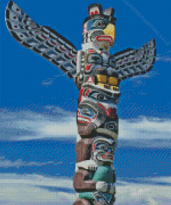 Totem Pole Haida Art 5D Diamond Painting