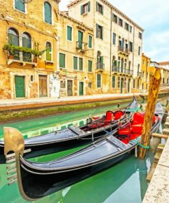 Venice Gondolas Italy 5D Diamond Painting