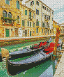 Venice Gondolas Italy 5D Diamond Painting