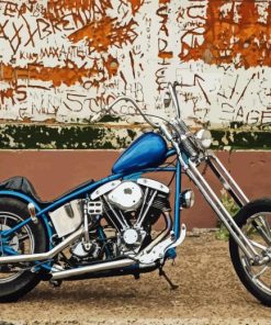 Vintage Chopper Motorcycle 5D Diamond Painting