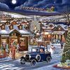 Vintage Christmas Evening Village 5D Diamond Painting