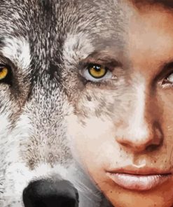 Wolf Woman 5D Diamond Painting