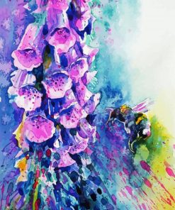 Abstract Foxglove 5D Diamond Painting