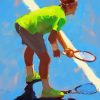 Abstract Tennis Player Roger Federer 5D Diamond Painting