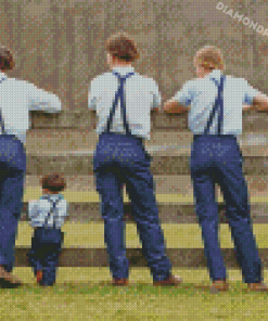 Amish Boys 5D Diamond Painting