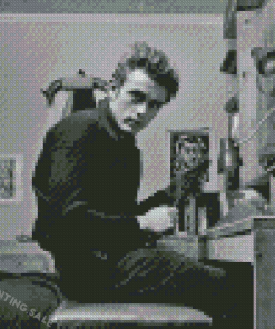 Black And White Enigma Of James Dean 5D Diamond Painting