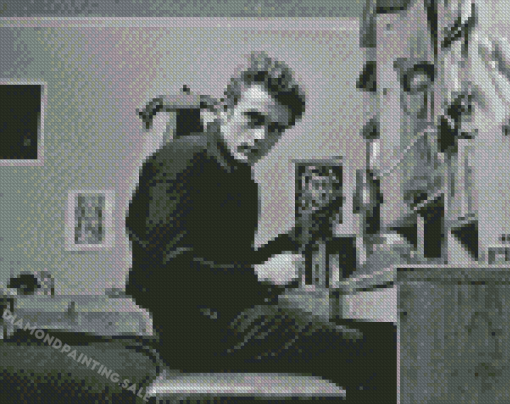 Black And White Enigma Of James Dean 5D Diamond Painting