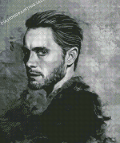 Black And White Jared Leto Art 5D Diamond Painting