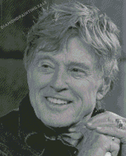 Black And White Robert Redford 5D Diamond Painting