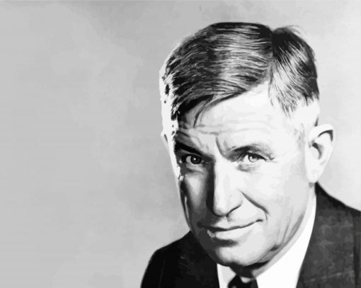 Black And White Will Rogers 5D Diamond Painting