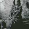 Black And White Wilma Mankiller 5D Diamond Painting