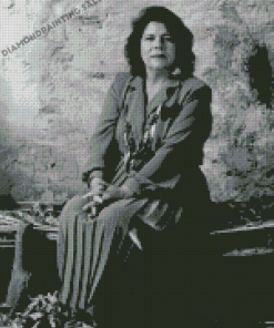 Black And White Wilma Mankiller 5D Diamond Painting