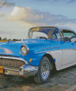 Blue 1957 Buick 5D Diamond Painting