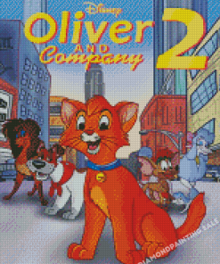 Disney Oliver And Company Poster 5D Diamond Painting