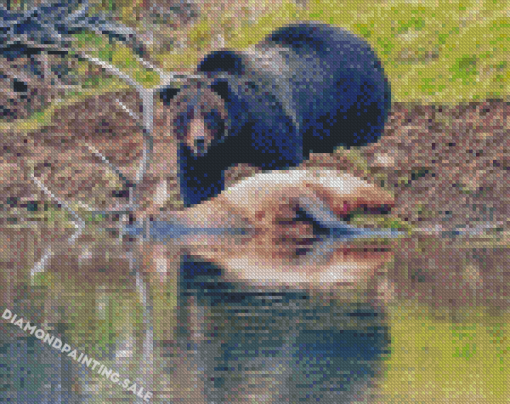 Elk And Bear 5D Diamond Painting